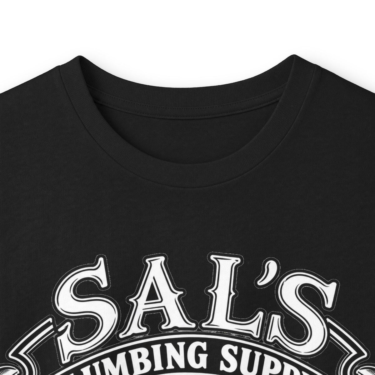 Sal's Plumbing Supply skeleton logo Long Sleeve Tee | Vintage plumber graphic